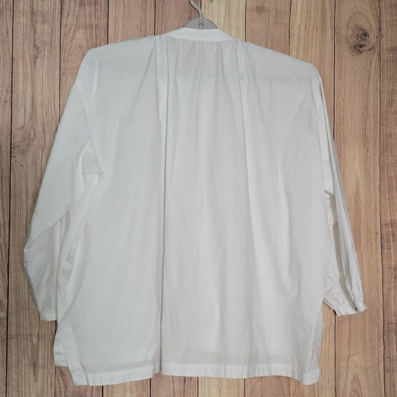 Free People Hey Baby Hi-Low Oversize Top 100% Cotton Size LARGE #OB658371 - Picture 14 of 15